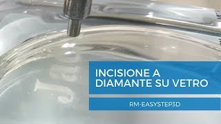 Incisione a punta diamantata su vetro con EasyStep [upl. by Ellivnarg]