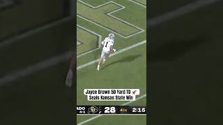 Jayce Brown 😱 CLUTCH 50Yard TD Stuns Colorado football [upl. by Anyrb138]