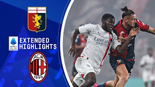 Genoa vs AC Milan  Extended Highlights  Serie A  CBS Sports Golazo [upl. by Hirza]