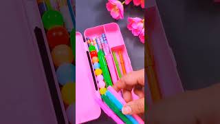 Fill my pencil box stationery viralvideo shorts shopping school unicorn ytshorts cartoon [upl. by Gnof]