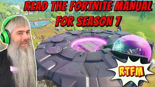 Read the Fortnite Manual RTFM for Season 7 UFOs Aliens Running Llamas and MORE [upl. by Aynad]