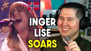 Inger Lise Hope  Never Enough Loren Allred  The Voice Norway 2024  US REACTION [upl. by Lertram740]