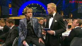 Robert Gustafsson som Per Gessle Idrottsgalan 2009 [upl. by Laurette273]