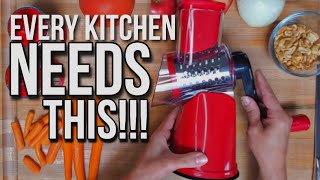 Every Kitchen NEEDS this awesome tool Super easy Grater Slicer for RV and Home [upl. by Bee868]