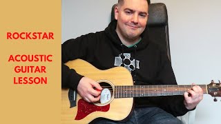 Rockstar Guitar Tutorial  Nickelback Lesson [upl. by Adria296]