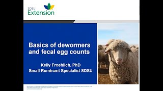 Basics of dewormers and fecal egg counts for sheep and goats [upl. by Puiia]