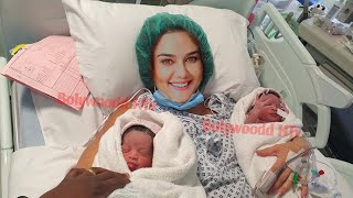 Preity Zinta Twin Babies First Look Pics  Preity Zinta Thanks Giving Husband Gene amp Celebs [upl. by Bluefarb]