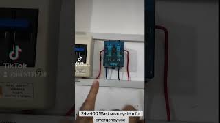 400 watt solar system as online UPS system clean installation [upl. by Drucy]