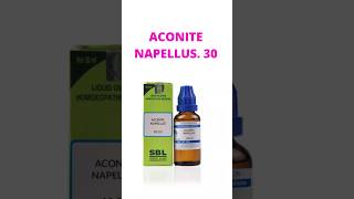 ACONITE NAPELLUS 30 cough coryza fever youtubeshorts viral trending saishreehomoeo [upl. by Lindie]