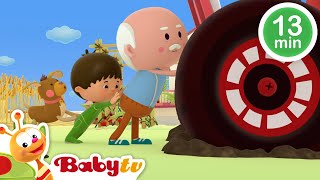 Hey Ho der Bauer fährt aufs Feld 🚜  mehr Kinderlieder und Kinderreime  BabyTV Deutsch [upl. by Eimas311]