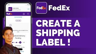 Fedex How To Create A Shipping Label [upl. by Suoinuj]