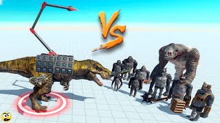 Batalhas de Dinossauros VS Primatas Mutantes  Animal Revolt Battle Simulator [upl. by Elwyn]