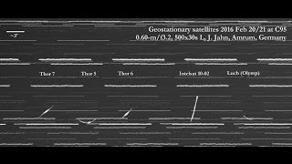 20160220 Geostationary Satellites Timelapse  Geostationäre Satelliten Zeitraffer [upl. by Seniag697]