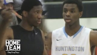 Joel Embiid Vs Andrew Wiggins In High School [upl. by Eetnuahs]