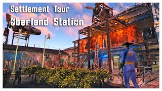 Oberland Station No Mods  Fallout 4 Settlement Tour 15 [upl. by Theodor796]