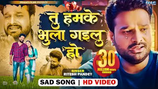 VIDEO तू हमके भुला गइलू हो  Ritesh Pandey का दर्द भरा गीत  Tu Humke Bhula Gailu Ho  New Sad Song [upl. by Aubry930]