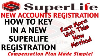 SUPERLIFE NEW REGISTRATION  How To Do A New Superlife Registration [upl. by Nnyleak]