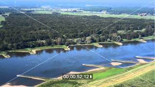 Landschaft vom Uferverlauf der Elbe bei Lenzen im Bundesland Brandenburg [upl. by Astri]