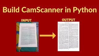 Build your own Document ScannerCamScanner from scratch in Python [upl. by Aciretnahs770]