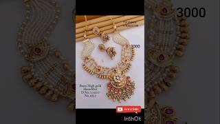 Traditional jewellery collection  pearl necklace designs✨ bridal necklace designstrending pearl [upl. by Tloc]