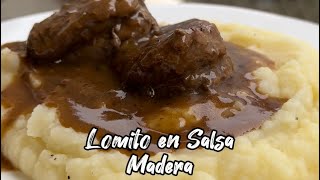 Lomito en salsa madera🎄😋 [upl. by Nauqat366]