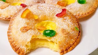 ¡NO HAGAS MASA¡ EL POSTRE PASTELERO MÁS RICO Y FÁCIL EN 5 MINUTOS ✅️ ROSCÓNES de REYES MINI simples [upl. by Adihahs818]