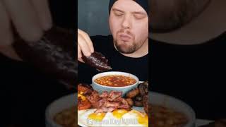 Full English Breakfast Mukbang asmr mukbang [upl. by Eliades]