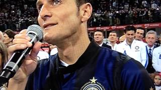 Addio al calcio di Javier Zanetti HD [upl. by Lindgren]