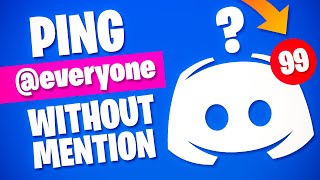 How To PING EVERYONE Without MENTION On Discord  2022 [upl. by Hashum629]