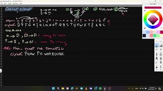 Cryptography  CH3  part3 Caesar cipher Monoalphabetic cipher [upl. by Matthei]