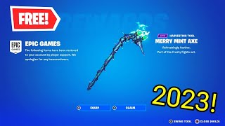 How To Get The MINTY AXE For FREE In Fortnite Patched [upl. by Lien]