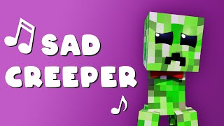 quotSad Creeperquot Scary Version Minecraft Music Video [upl. by Philine]