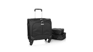 TravelSmith 4Wheel Carryon Tote and Compression Cubes Set [upl. by Airb]