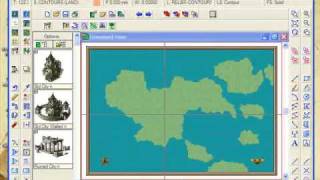 Part C Overland Mapping with Campaign Cartographer  Contours [upl. by Leroy]