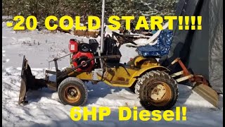 China Diesel 6HP 20 COLD START No Intake Heater [upl. by Enajharas969]