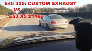 BMW E46 325i CUSTOM EXHAUST SOUND [upl. by Drummond]