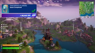 Fortnite  Travel Distance In Vehicles WEEK 1 Quests Challenges [upl. by Nonnerb986]