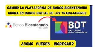 ¿Cómo Ingresar al Banco Digital de los Trabajadores antiguo Banco Bicentenario [upl. by Neelrac]