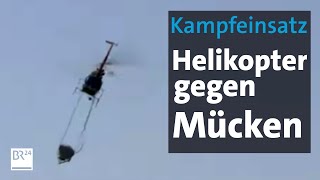 Chiemsee Mückenbekämpfung per Hubschrauber  Abendschau  BR24 [upl. by Craig]