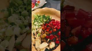 Tomatoes ginger and scallion with soy sauce and vinegar youtubeshorts shortsviral [upl. by Artinad]