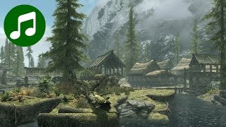 SKYRIM Ambient Music amp Ambience 🎵 Riverwood Relaxing Gaming Music  Skyrim Soundtrack  OST [upl. by Anelam]