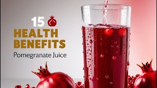 15 health benefits of pomegranate juice [upl. by Assennej]