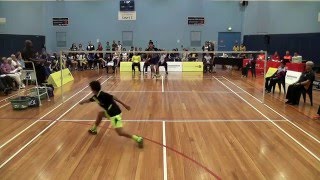 2016 Australasian Under 17 Badminton Championships  Boys Singles Final [upl. by Tome]