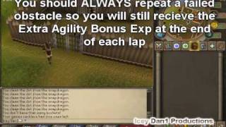 RuneScape  Agility Guide Indepth With Extended Barbarian Course amp Extended Gnome Stronghold [upl. by Notrem]