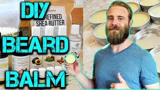 MAKE YOUR OWN BEARD BALM  DIY [upl. by Lerak]