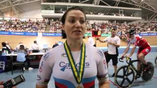 Cycling Australia Media  2016 TrackNats  Womens Keirin [upl. by Odlopoel]