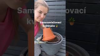 Samozavlažovací květináče 🪴👩‍🌾 diy garden gardentip gardenhacks gardening [upl. by Yvaht408]