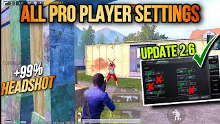 All pro player settings🔥Update 26 all settings✅This settings make you pro🔥 [upl. by Hamlet]