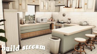 building a coastal inspired kitchen and yapping  the sims 4  build stream [upl. by Perseus773]