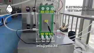 Electrodialysis and EDR Test Equipment for Water Desalination and Wastewater Treatment  YASA ET [upl. by Anirdua]